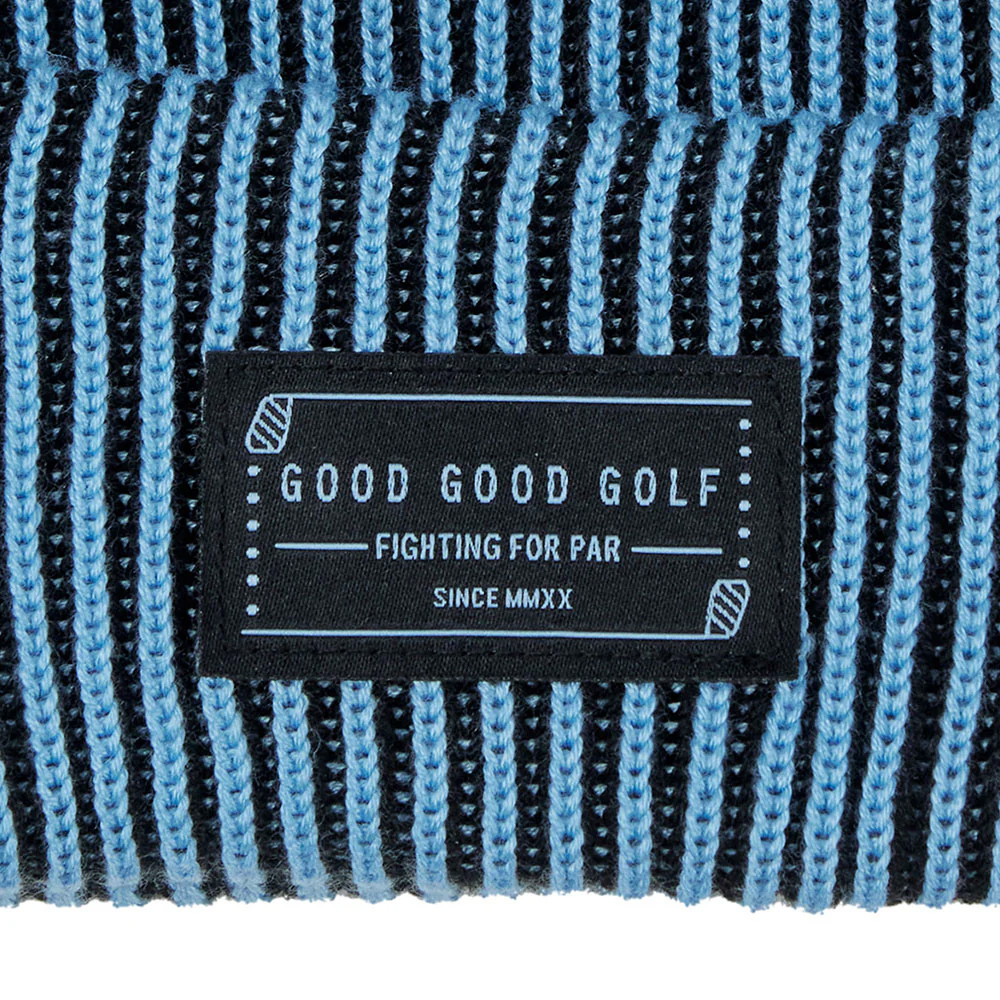 GoodGood Drive Beanie Hat - Blue / Black - Maple Hill Golf